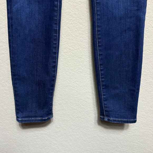 Madewell Larkspur Dark Wash 9-Inch High-Rise Skinny Jeans Women's 25S Stretch - Picture 8 of 16